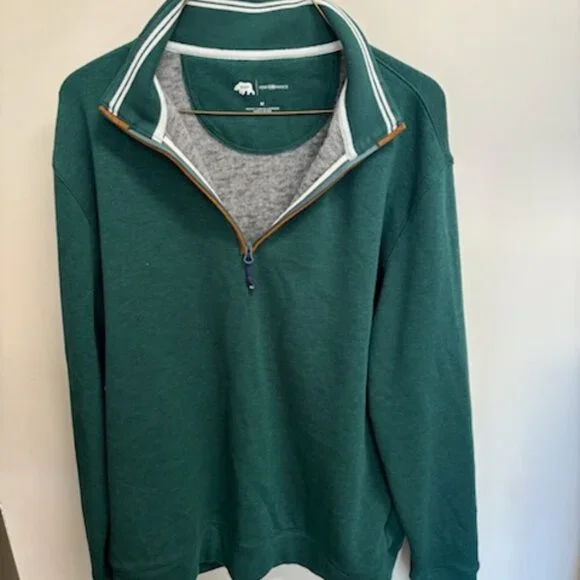 Onward Reserve Performance Men's Green 1/4-Zip Sweater M - Picture 2 of 8